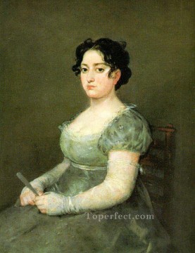 Francisco goya Painting - La mujer del abanico retrato Francisco Goya